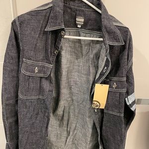 Momotoro indigo denim shirt with tags!